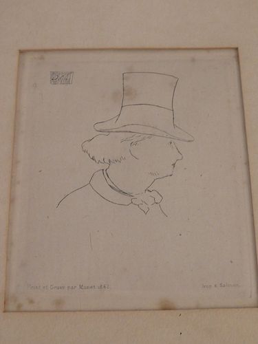 MANET ETCHING PORTRAIT