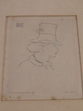 MANET ETCHING PORTRAIT BAUDELA