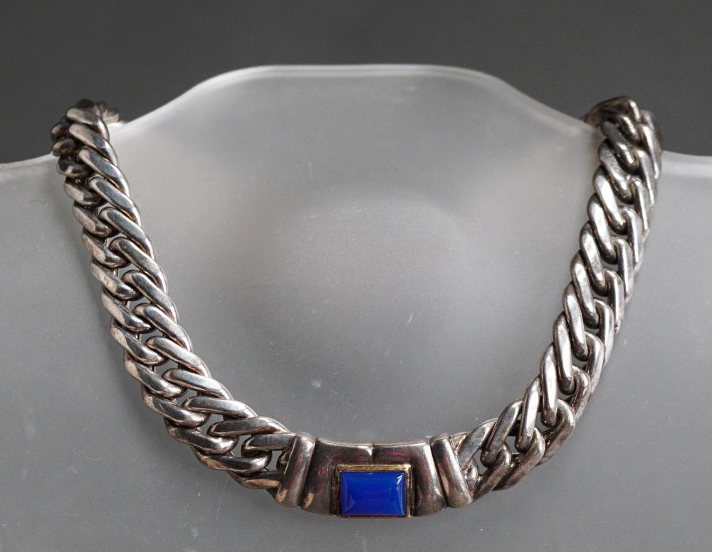 MANFREDI SILVER AND GEM SET