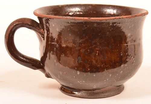 MANGANESE GLAZED REDWARE POTTERY