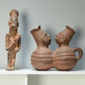 MANGBETU PEOPLES, FIGURAL VESS