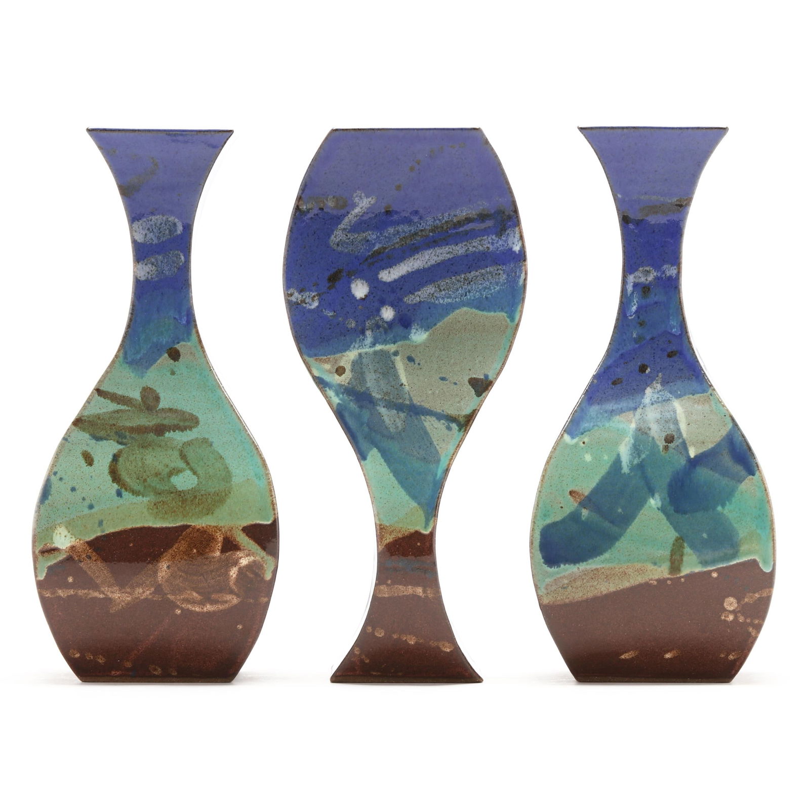 MANGUM POTTERY (NC), THREE-PIECE