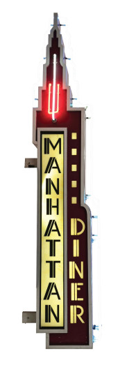 MANHATTAN DINER NEON SIGN<br>C