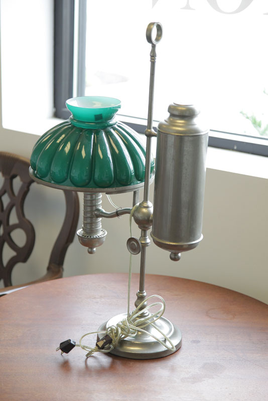 MANHATTEN STUDENT LAMP. Nickel