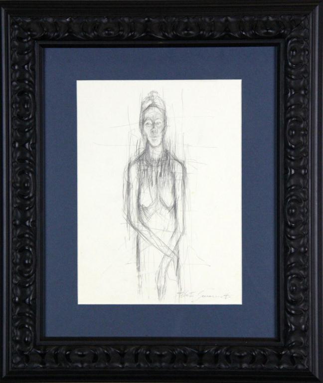 Manner Of Alberto Giacometti Pencil