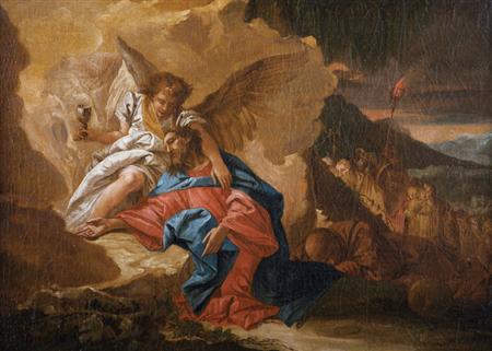 Manner of Benjamin West Christ on