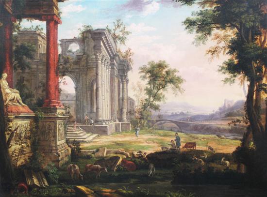 Manner of Claude Lorrain oil on