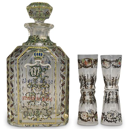 MANNER OF GALLE CRYSTAL DECANTER