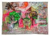 MANNER OF JEAN MICHEL BASQUIAT