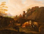 Manner of Nicholaes Berchem/Mo