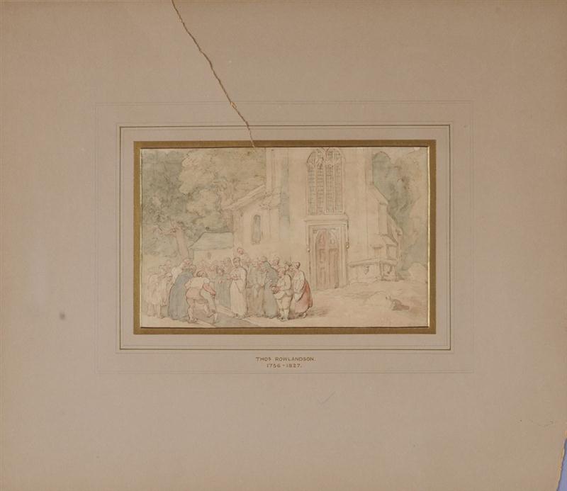 MANNER OF THOMAS ROWLANDSON: BURIAL