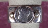 MAN'S ANCIENT GREEK COIN AND S