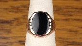 MAN'S BLACK ONYX AND YELLOW GO