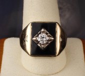 MAN'S DIAMOND, BLACK ONYX AND