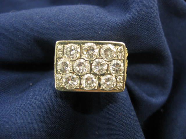 Man's Diamond Ring 18 diamonds