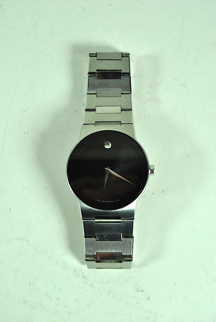 MAN'S MOVADO 'MUSEUM' STAINLESS