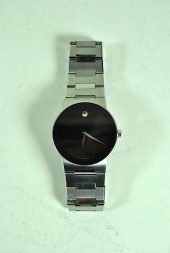 MAN'S MOVADO 'MUSEUM' STAINLES