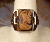 MAN'S VINTAGE TIGER'S EYE AND