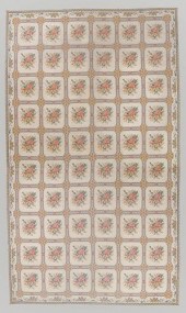 MANSION-SIZE WOOL NEEDLEPOINT