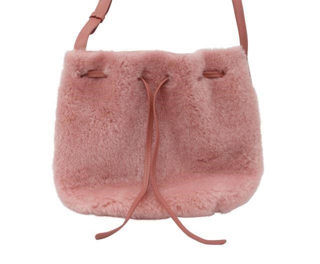 MANSUR GAVRIEL BLUSH SHEARLING MINI