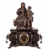 MANTEL CLOCK WITH JEAN SALMONS