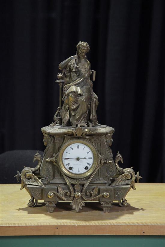 MANTLE CLOCK. Ornate clock with