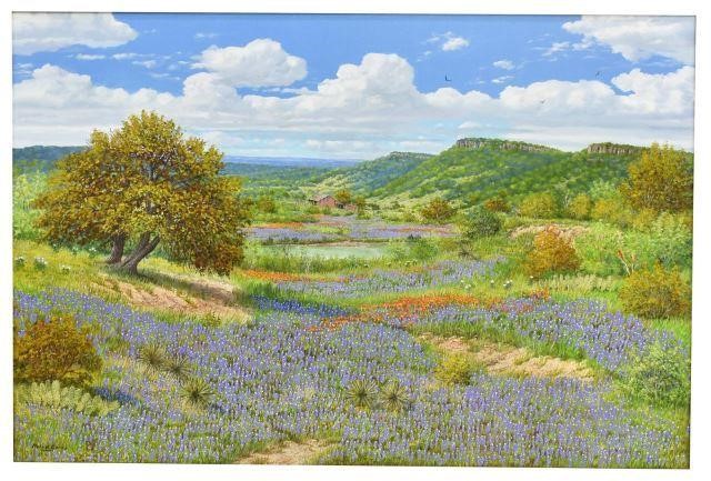 MANUEL GARZA ( B.1940) BLUEBONNET