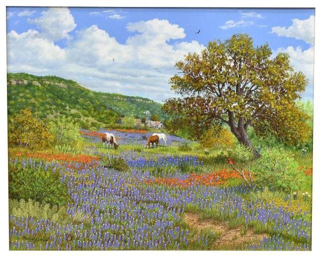 MANUEL GARZA (B.1940) 'THREE HORSES