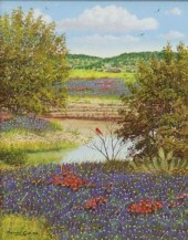 MANUEL GARZA (TX, B.1940) BLUE