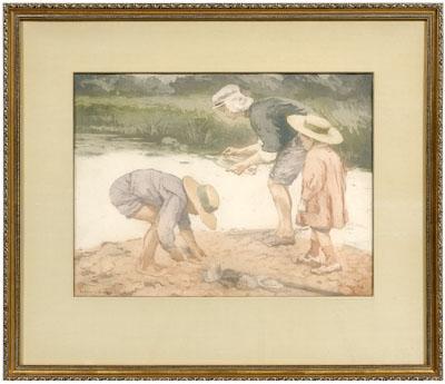 Manuel Robbe color aquatint