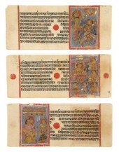 (MANUSCRIPT BUDDHIST) A group