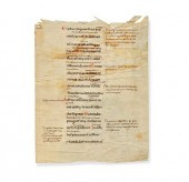 MANUSCRIPT PAGES CIRCA 1050 A.