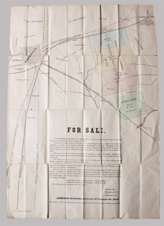 [Map] Broadside promoting the