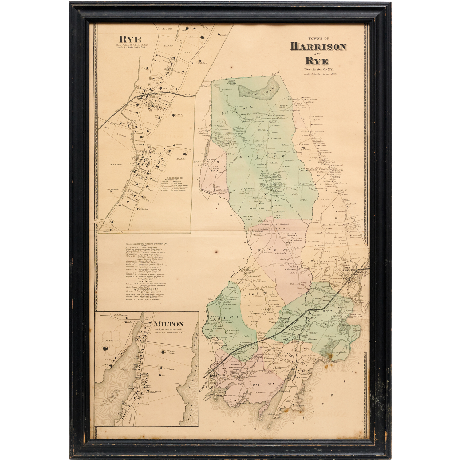 MAP, BUSINESSES OF WESTCHESTER, NEW