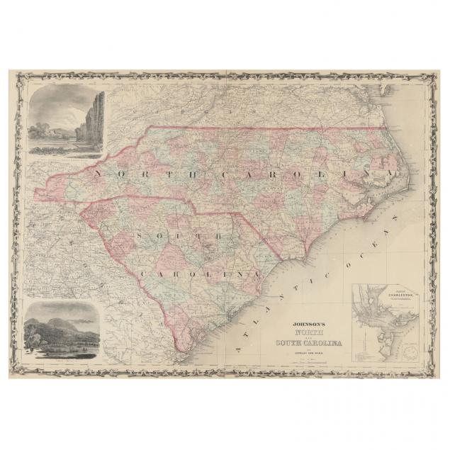 MAP, JOHNSON'S NORTH AND SOUTH