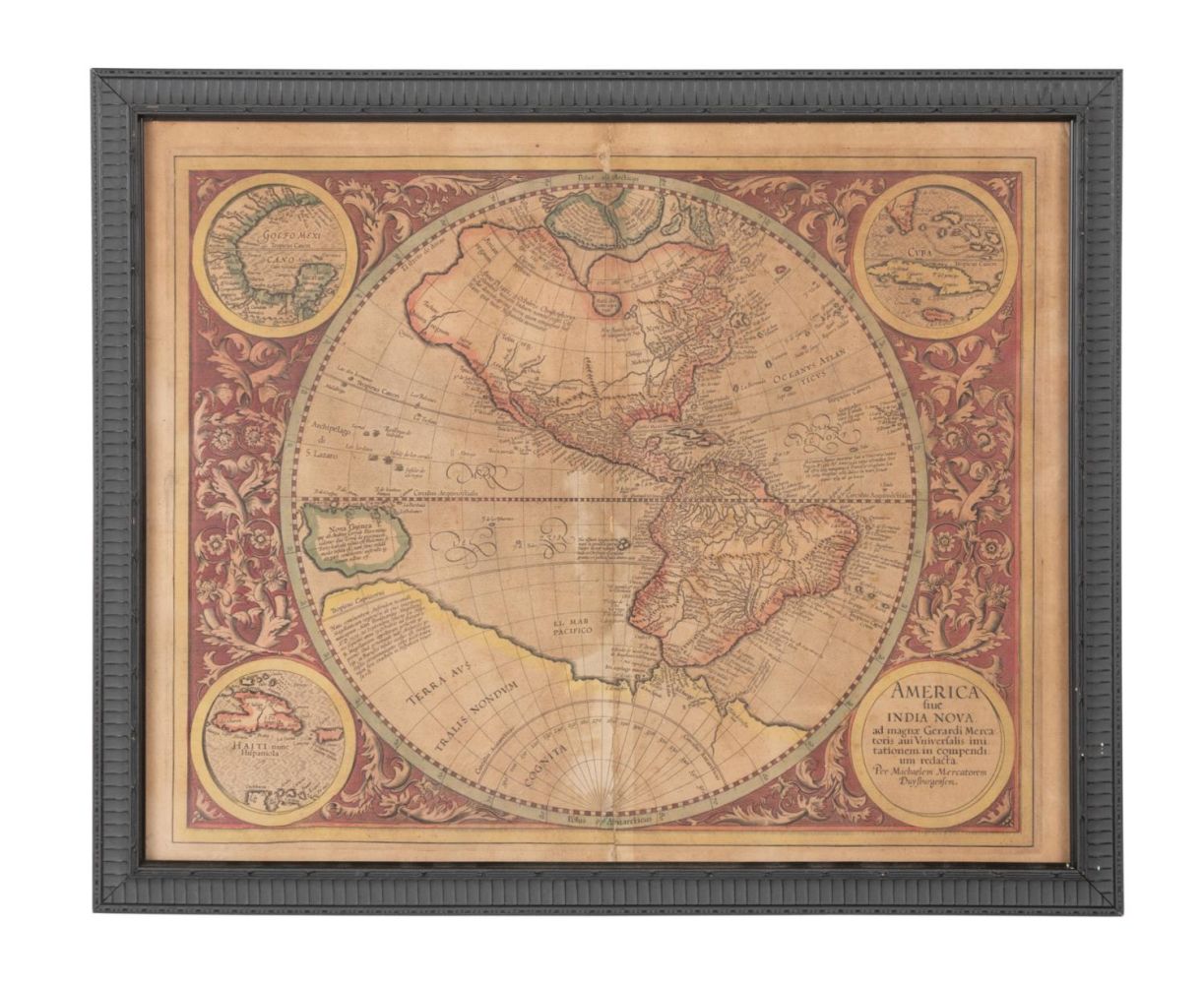 MAP OF AMERICA, MICHAEL MERCATOR,