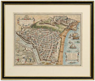 Map of Nice, France, &quot;Le