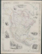 'MAP OF NORTH AMERICA' C.1850,