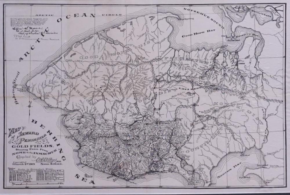 MAP OF SEWARD PENINSULA, ALASKA