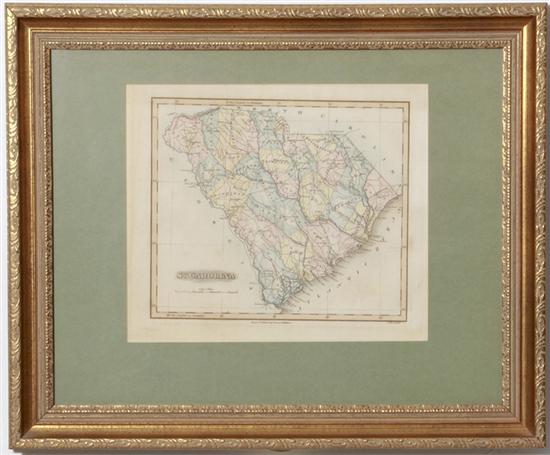 Map of South Carolina by Fielding