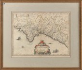 MAP OF SPAIN "VALENTIA REGNUM;