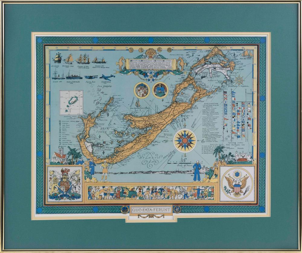 "MAP OF THE BERMUDAS OR SOMERS
