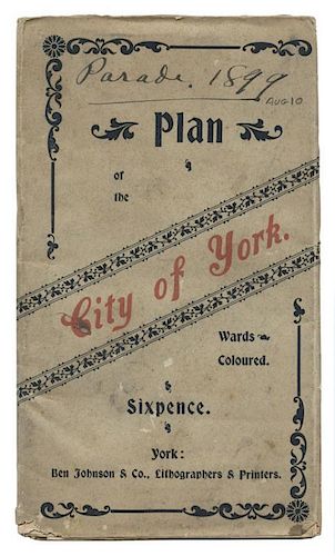 MAP OF THE CITY OF YORK.Map of