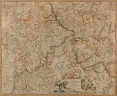 MAP OF THE RHINE FOREST, GERMA