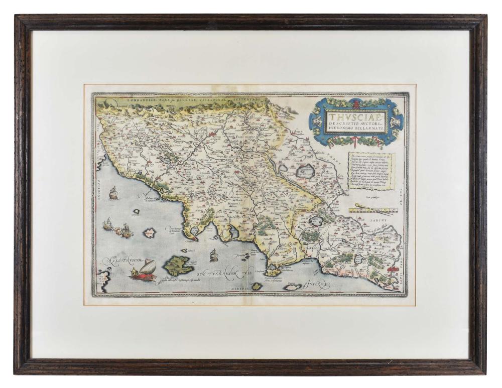 MAP OF THUSCIAE DESCRIPTIO