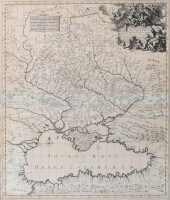 MAP OF UKRAINE AND THE BLACK S