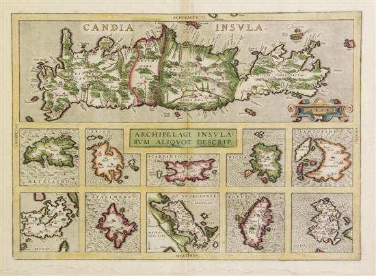 *(MAP) ORTELIUS ABRAHAM Candia