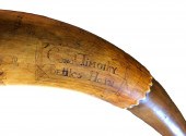 MAP POWDER HORN OF COL. TIMOTH