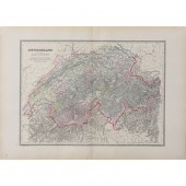 MAP, SWITZERLAND AND THE ALPS