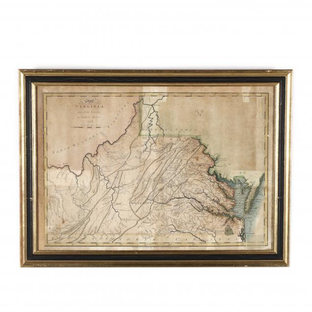 MAP, THE STATE OF VIRGINIA FROM THE